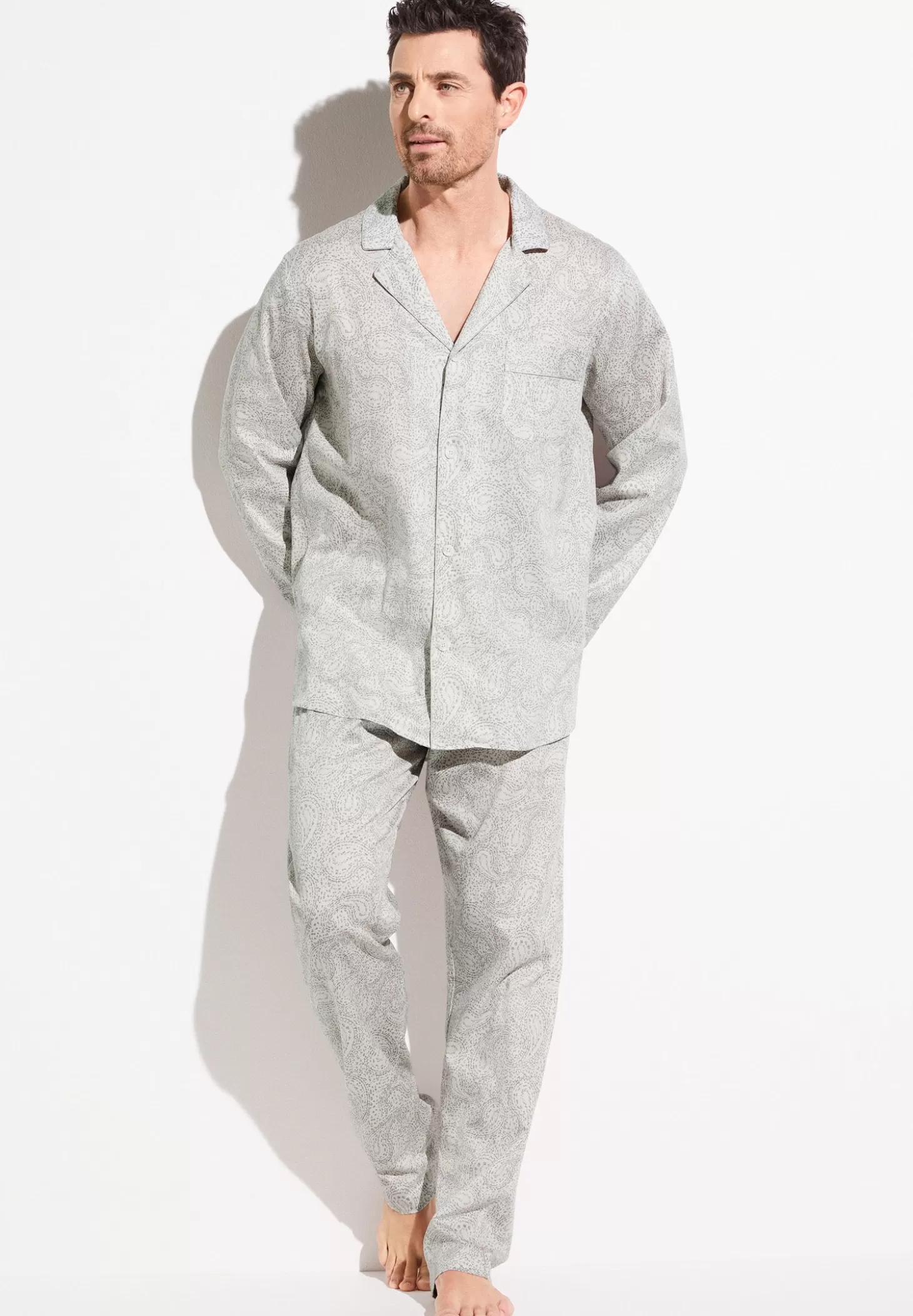 Herren Zimmerli Pyjamas>Cottonsateenprint