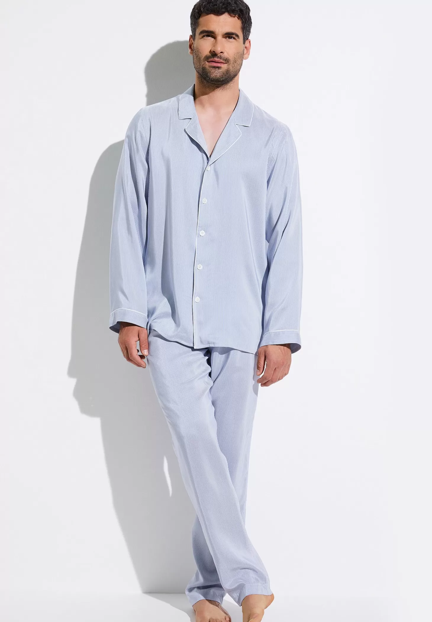 Herren Zimmerli Pyjamas>Pinstripes