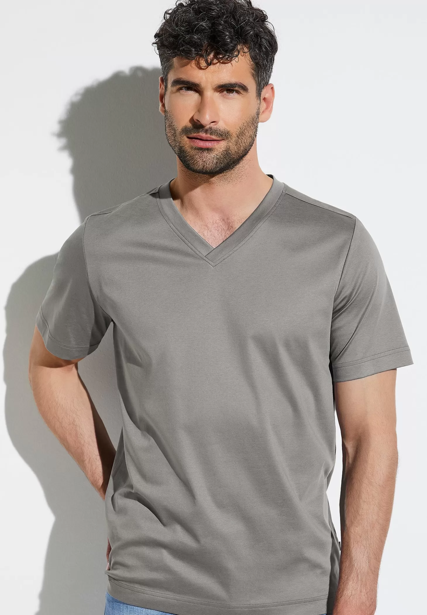 Herren Zimmerli T-Shirts>Supremegreencotton